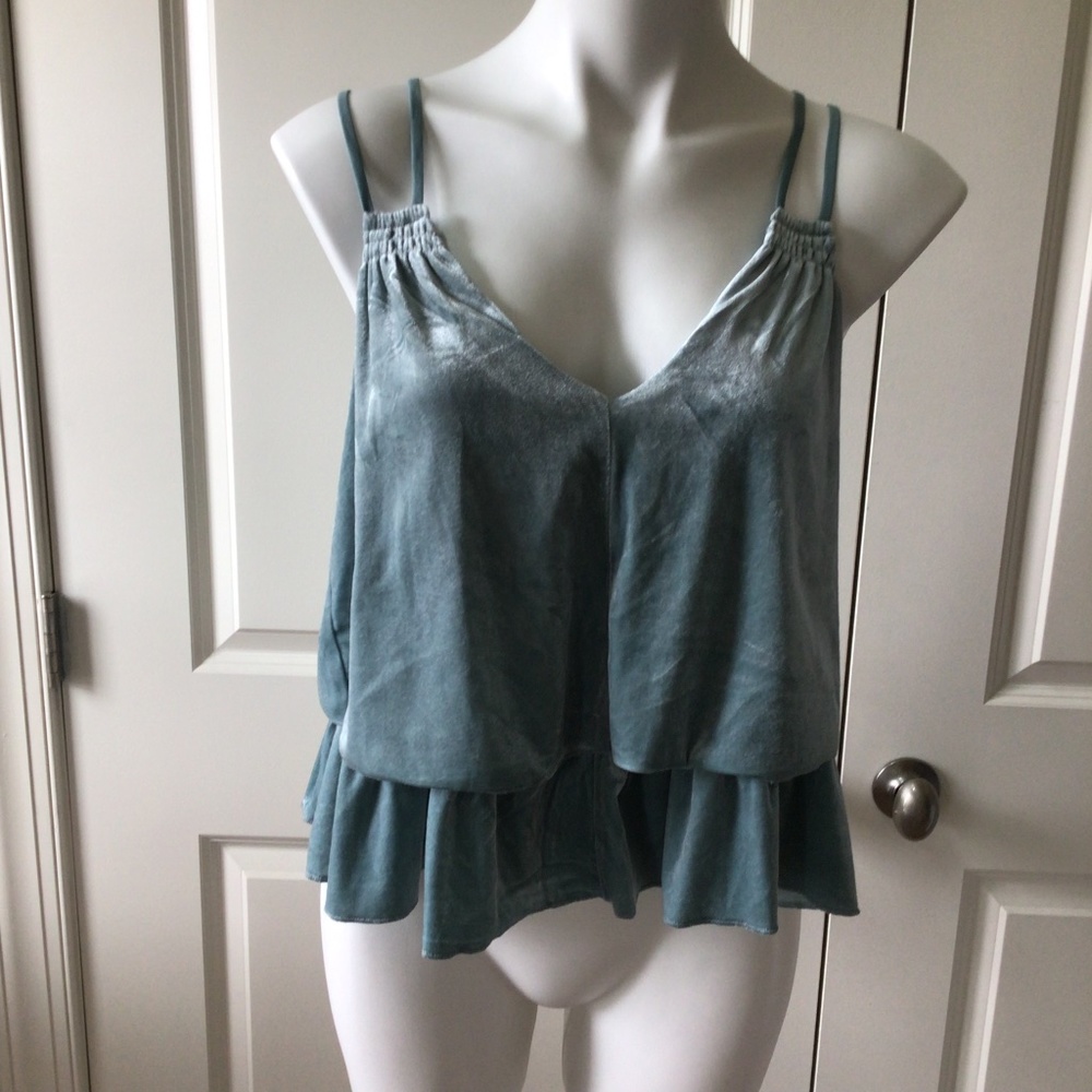 Xhilaration Velvet Tiered Tank Top